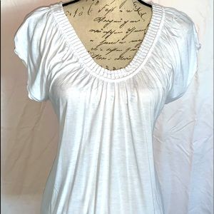 Ann Taylor Loft white top medium